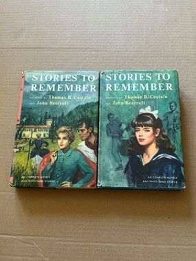 Stories To Remember Thomas B. Costain Volume 1 & 2 Set Doubleday Dust Jackets